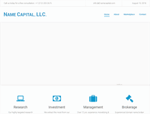 Tablet Screenshot of namecapital.com